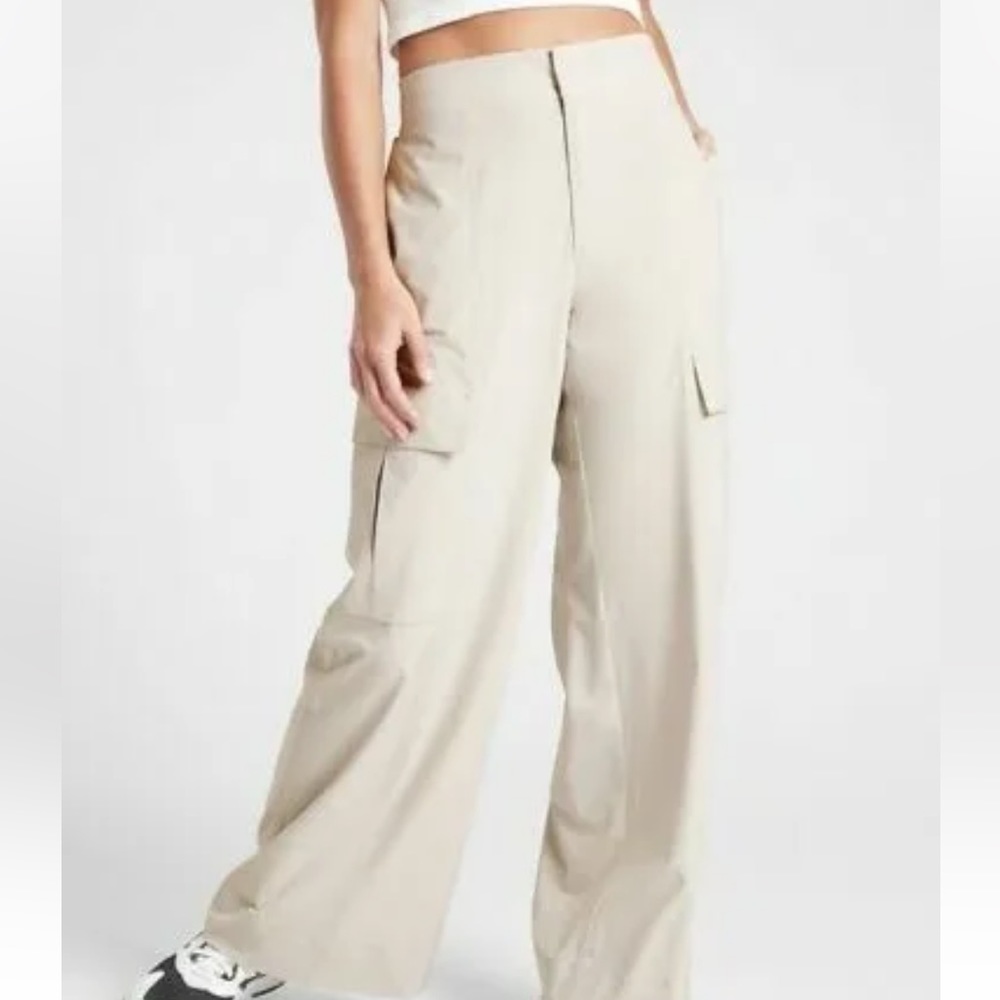 Athleta- Chelsea Wide Leg Pant- Gray